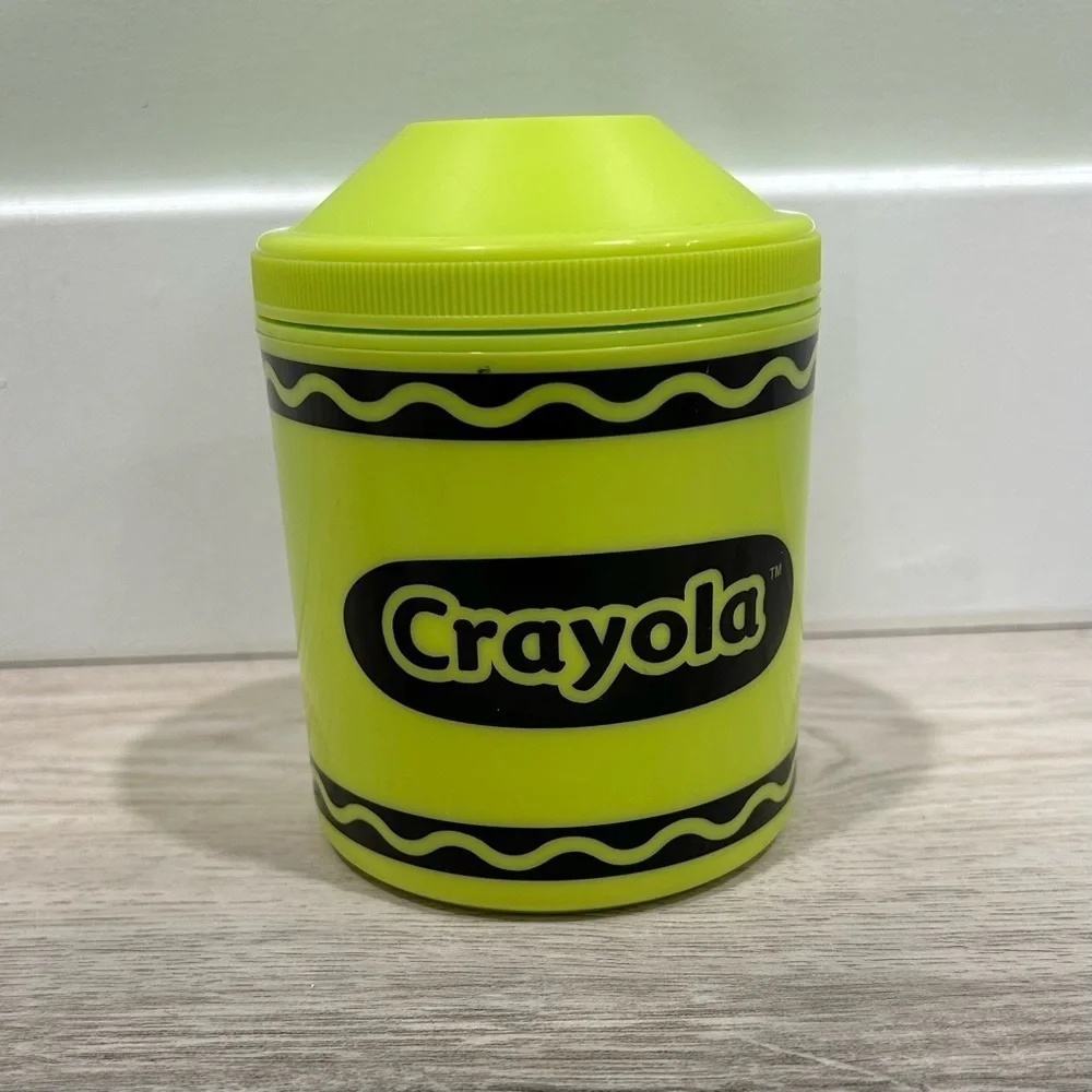 Crayola Hot Cold Insulated Soup Thermos 10.5oz  Food Container Neon Yellow/Green